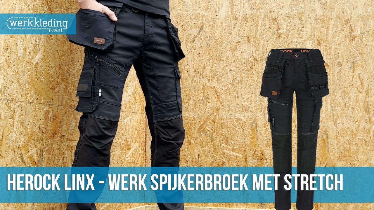 Herock Linx werkspijkerbroek met stretch - Pasvorm en details