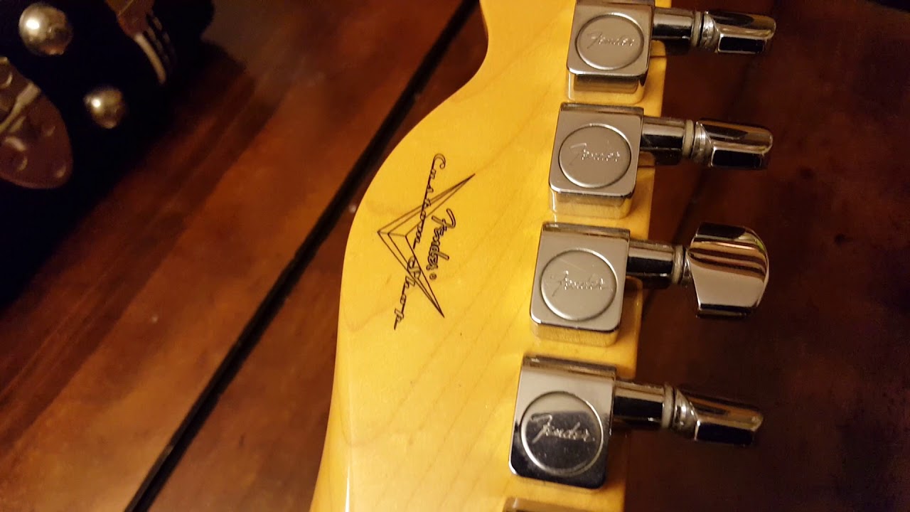FENDER CUSTOM SHOP AMERICAN TELECASTER SUB-SONIC BARITONE USA GUITAR 2003 UP CLOSE VIDEO REVIEW