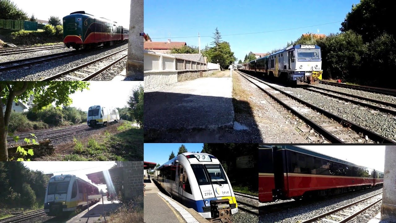 EL EXPRESO DE LA ROBLA Y EL AUTOMOTOR 2700 LEÓN-BILBAO CRUZÁNDOSE EN ARIJA