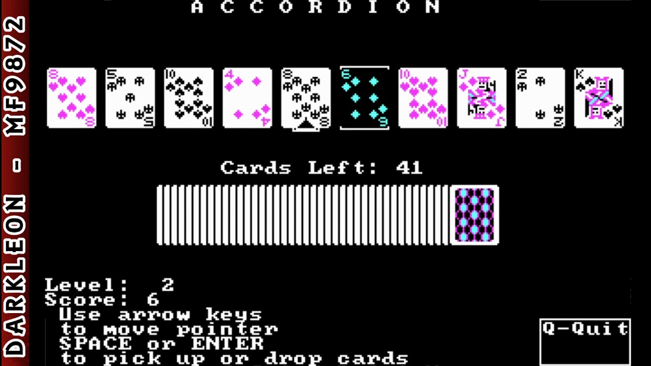 Accordion &copy; 1990 Softdisk Publishing - PC DOS - Gameplay
