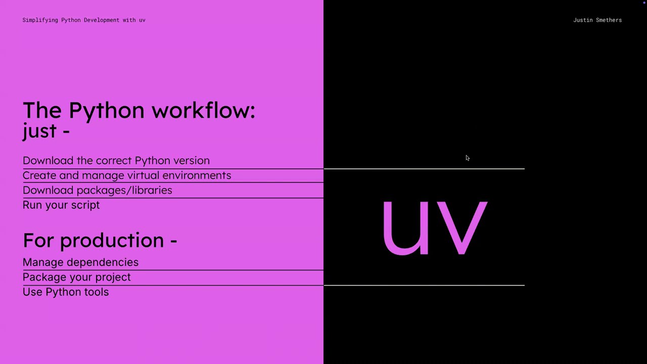 Simplifying Python Development with uv
