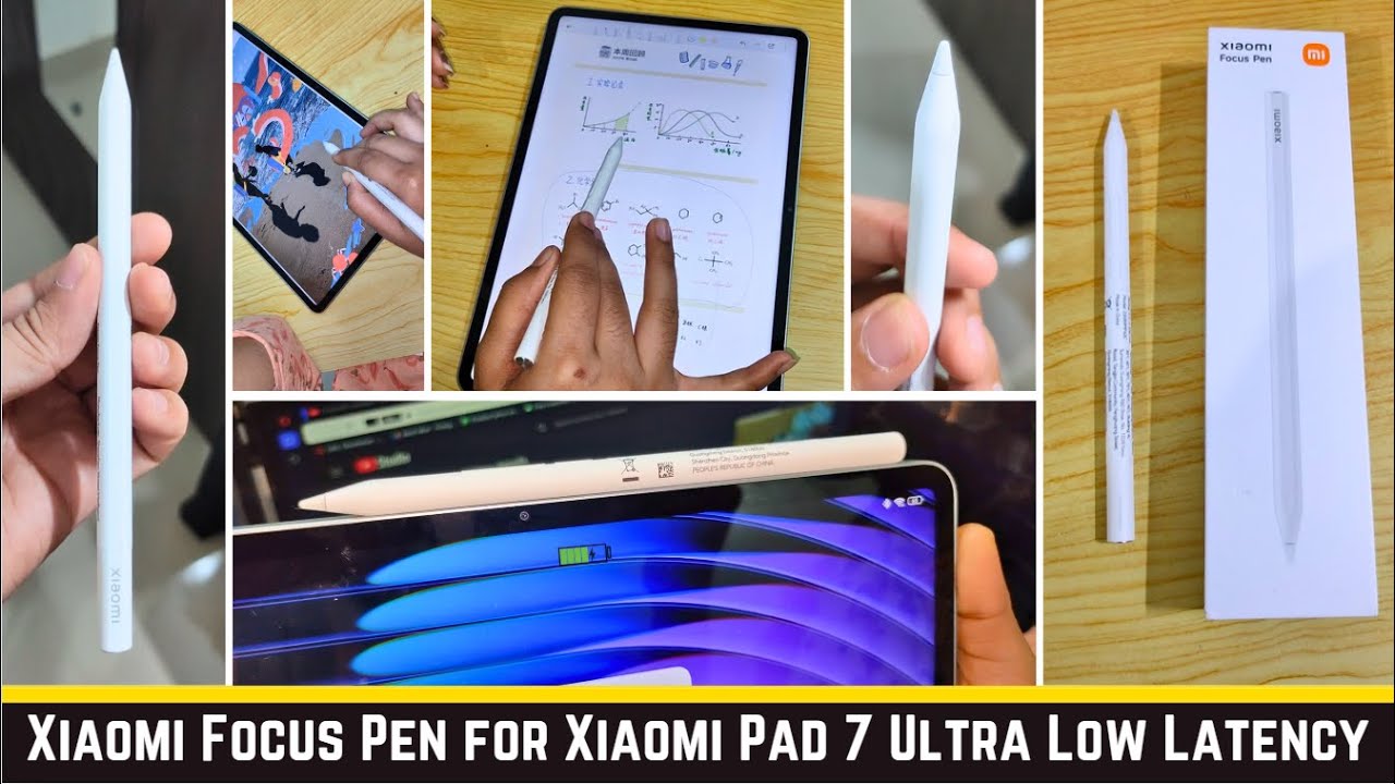 Xiaomi Focus Pen for Xiaomi Pad 7 - How to Connect All Function & Features Detail Review.