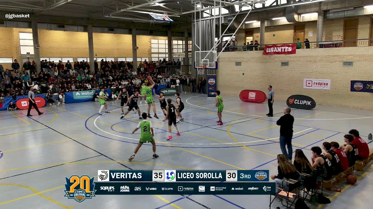 Veritas vs Liceo Sorolla masculino | Veritas vs Abaco femenino. Copa Colegial Madrid 2026