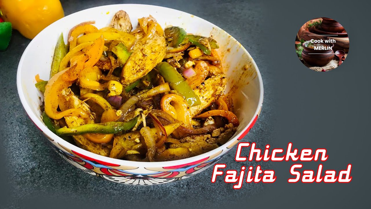 Easy Chicken Salad Recipe | Quick and Healthy Home-made Recipe|சிக்கன் சாலட்|Chicken Fajita Salad