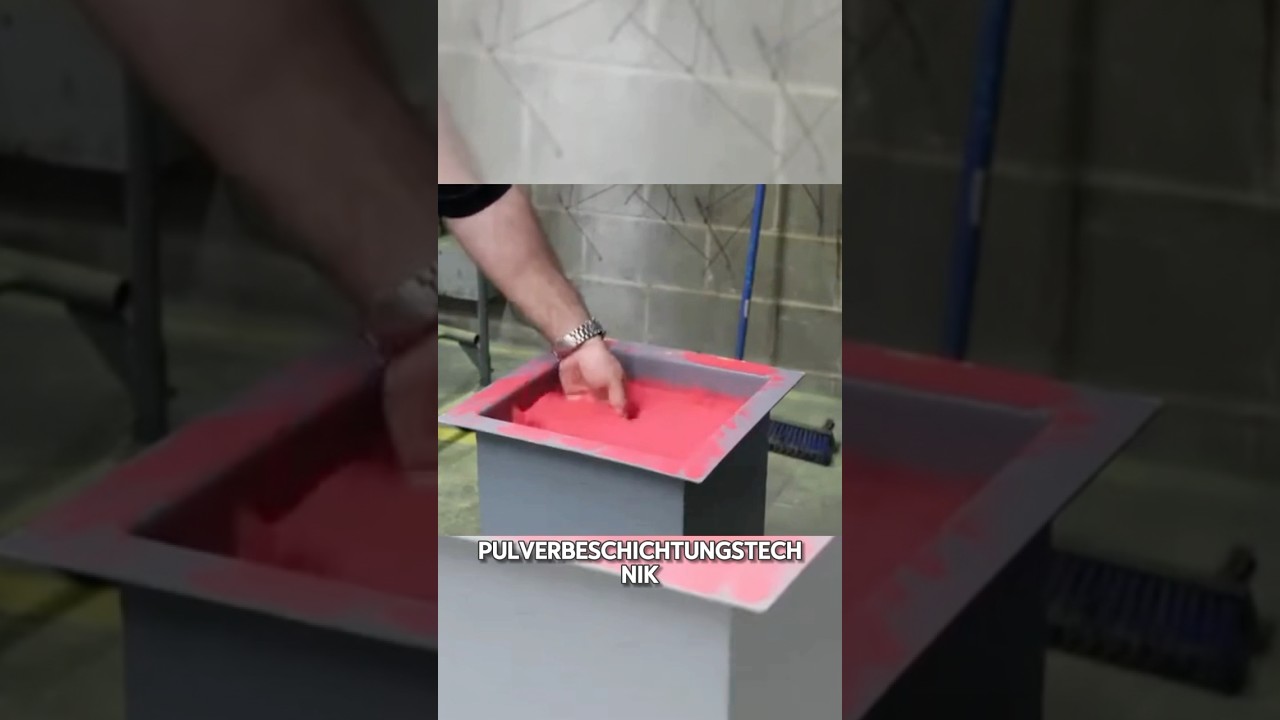 Faszinierende Farbverwandlung durch Pulverbeschichtung! #hitze #technik #innovation