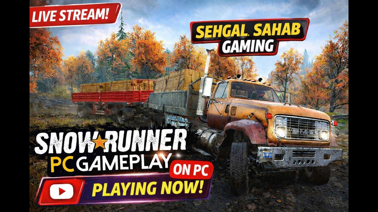 FULL SCREEN SnowRunner Live Gameplay | Day 8 | Co-Op | Realistic Off-Road Truck Simulator Challenge