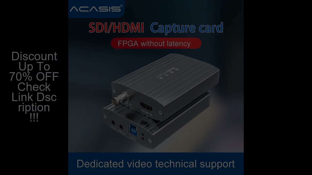 Acasis 2 Channel SDI HDMI-compatible HD USB3.0 Video Capture Card 1920*1080@60FPS for PS4 Game Live/