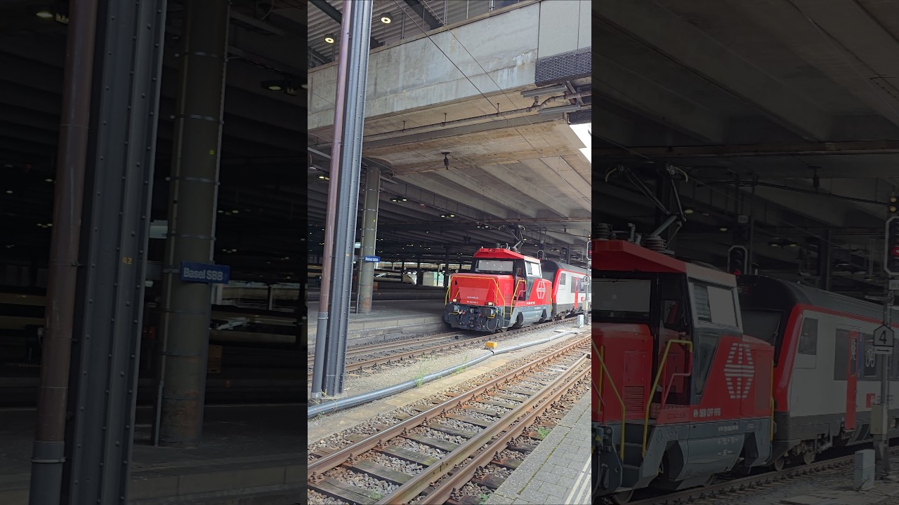 Zugbetrieb in Bahnhof Basel SBB Schweiz🇨🇭