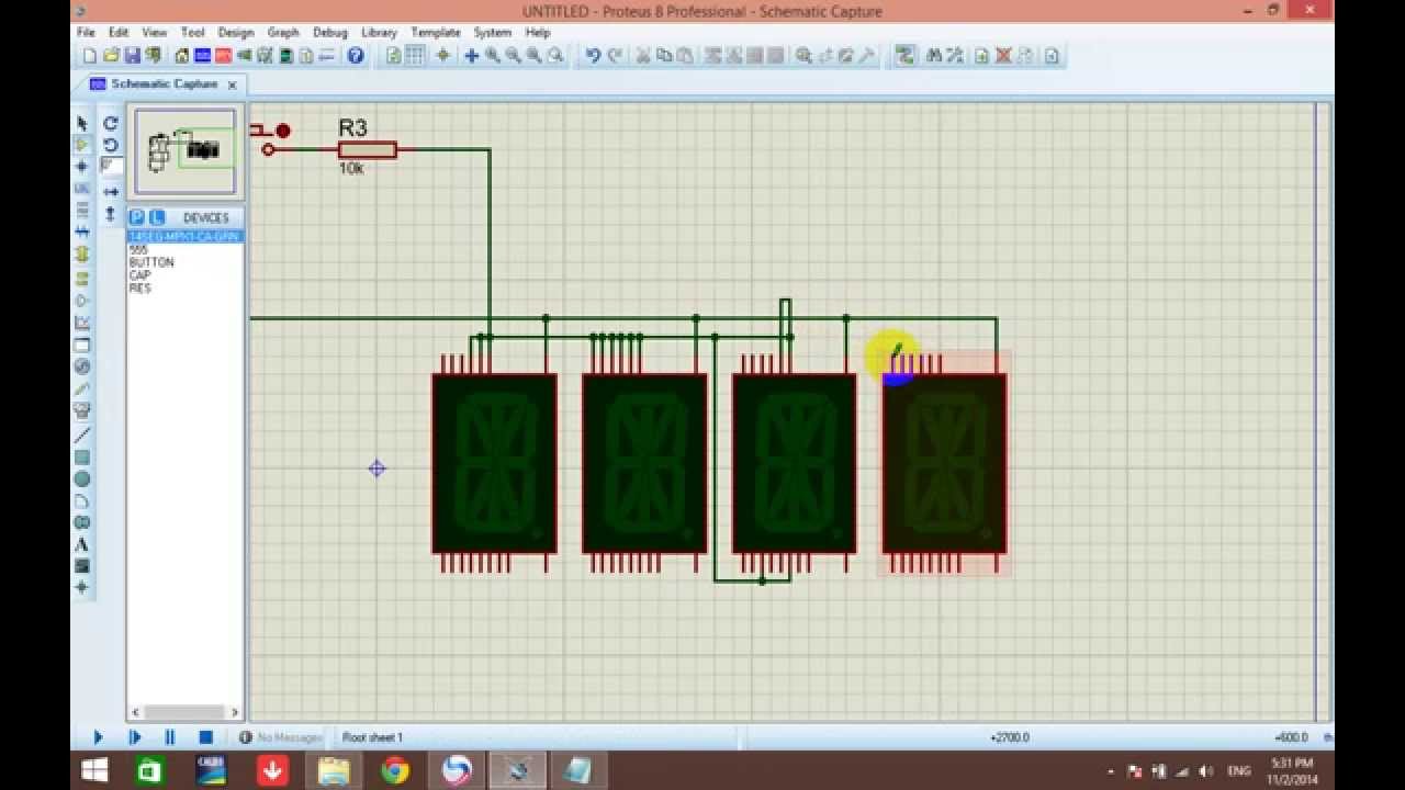 Alphabet and Numeric Display LCD with Proteus 8 Pro Simulation