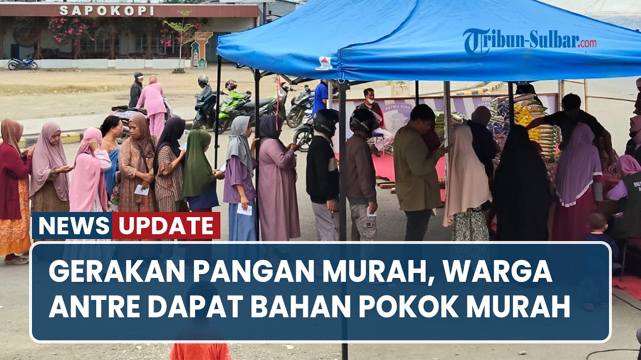 Gerakan Pangan Murah Mamuju Tengah, Warga Antre Dapat Bahan Pokok Murah