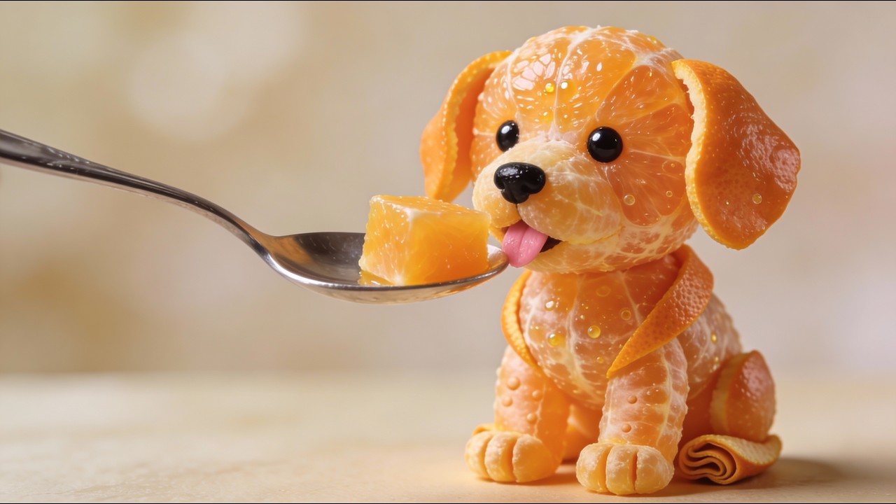 Fruit Puppies Eating Fruit 🐶🍊 | Cutest AI Compilation Ever!