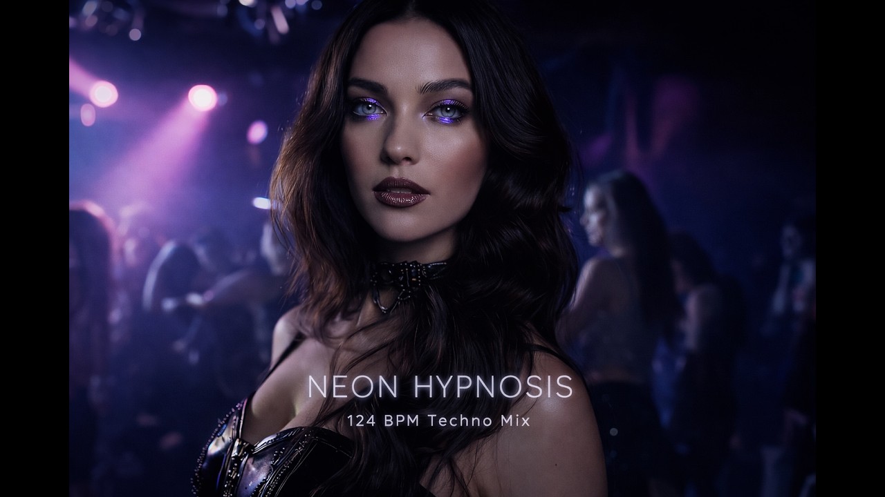 🔥 Neon Hypnosis — 124 BPM Techno Mix • Club Dance • Dark Aesthetic • Electronic