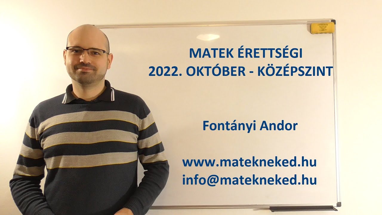 2022. október - kidolgozott középszintű matek érettségi