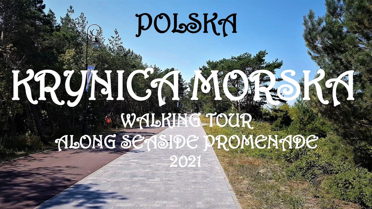 [4K] POLAND Krynica Morska - Walking Tour ALONG SEASIDE PROMENADE 2021/SPACER PROMENADĄ NADMORSKĄ