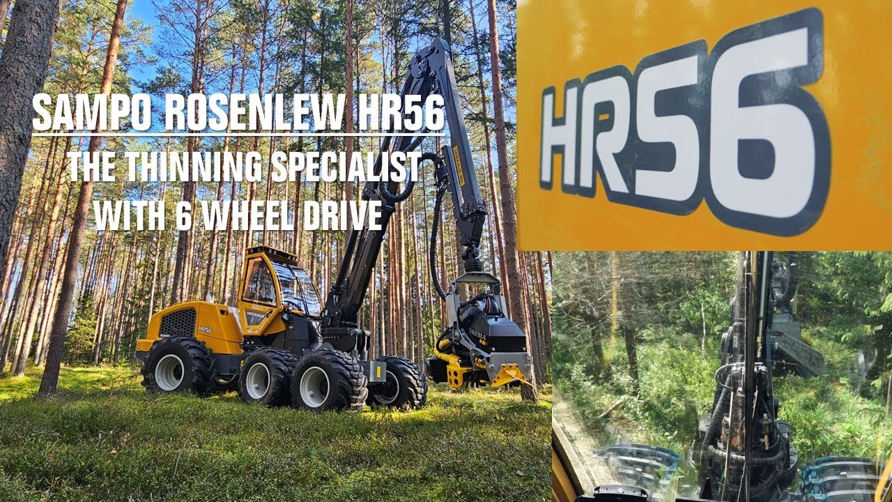 SAMPO ROSENLEW HR56 FOREST MACHINE with 6WD