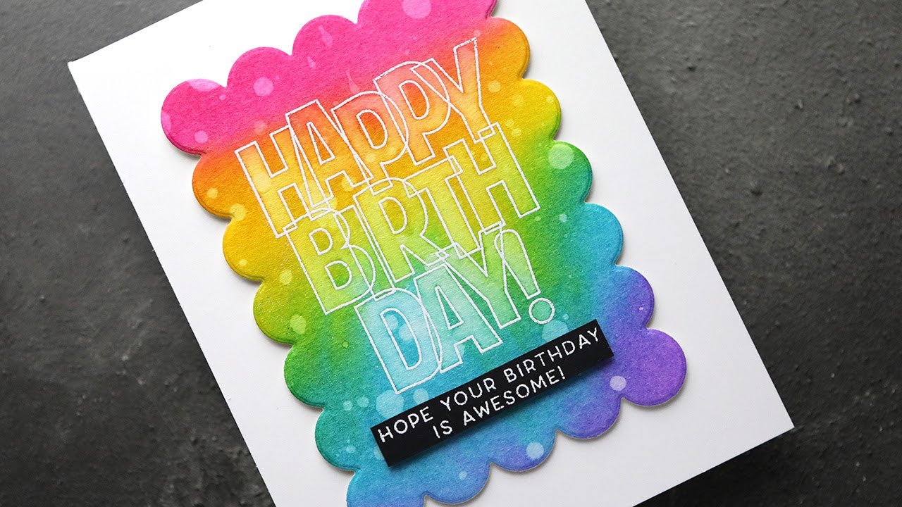 Ink Lifted Greeting Using Distress Reinkers