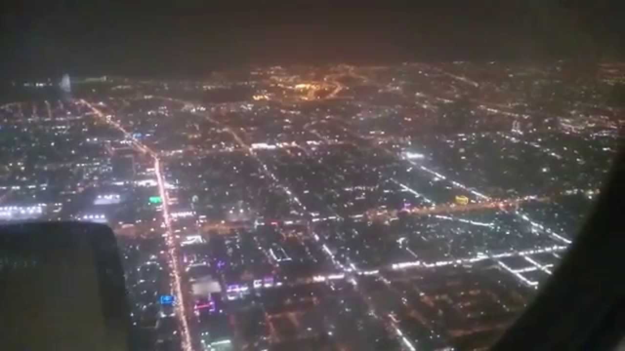 Saudia A330-300(HZ-AQD). Night take off from Dubai (DXB) & landing at Jeddah (JED)