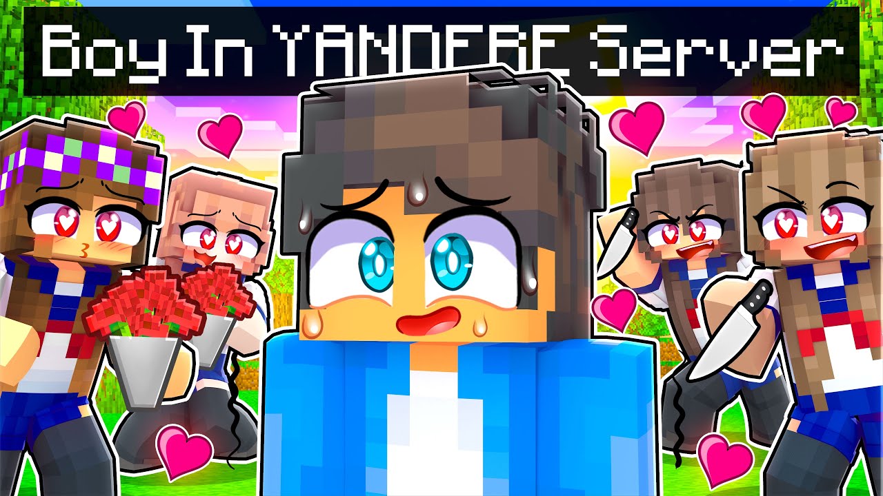 ONE BOY in a YANDERE ONLY Server!