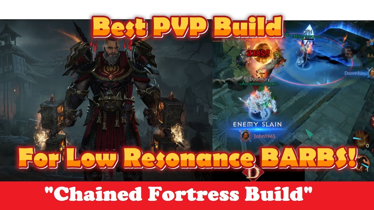 Best PVP Build for Low Resonance Barbs | | Diablo Immortal | Free to Play Player and Low Spenders