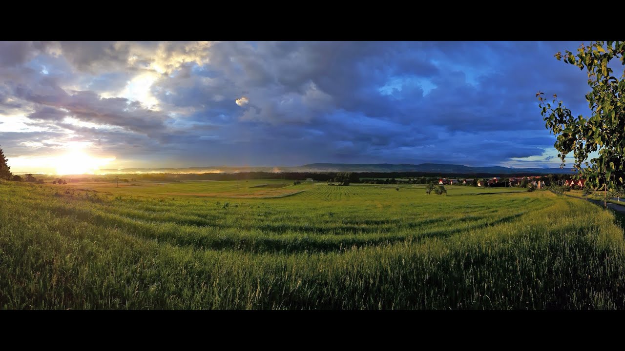 Wildes Wetter in Franken