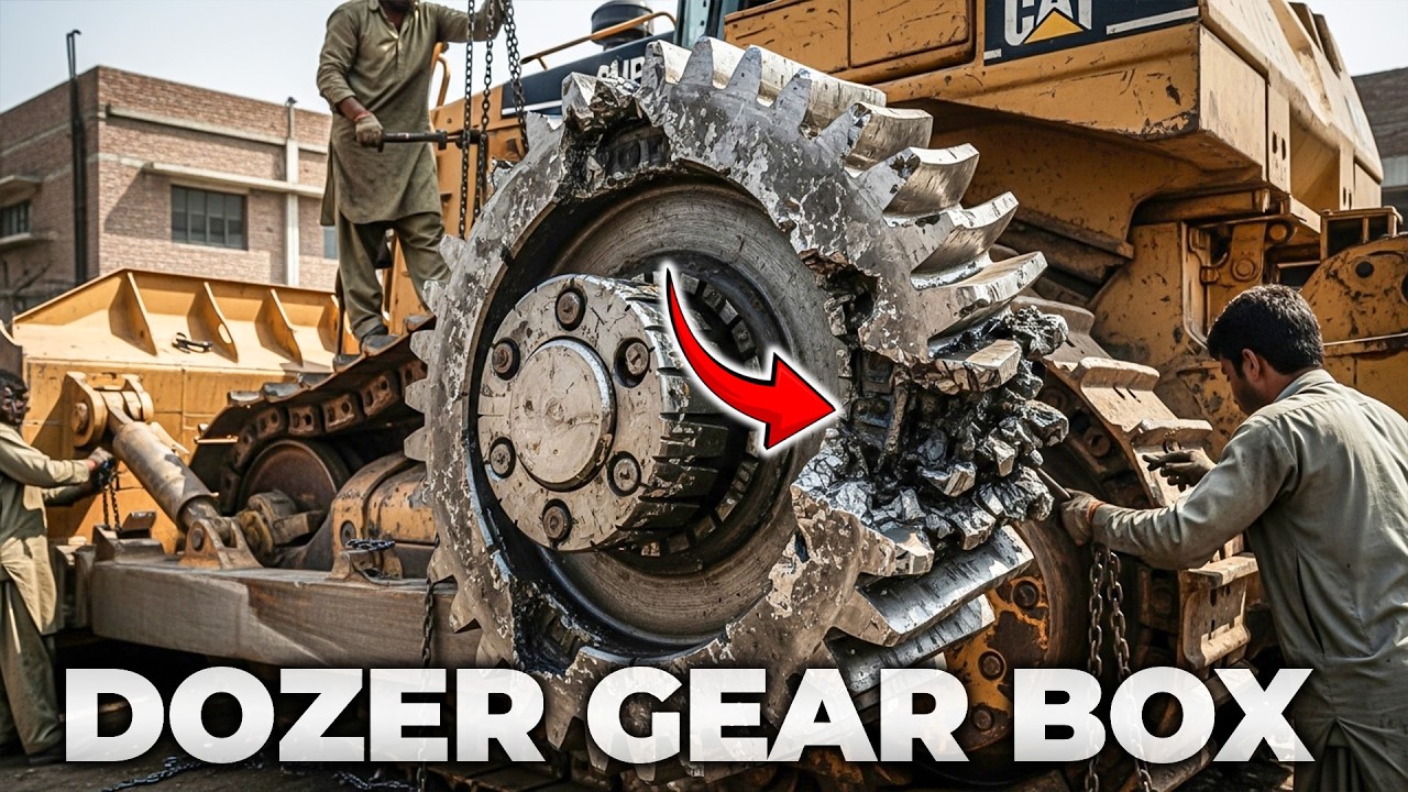 CAT Dozer Under-Wheel Final Gear Broken Teeth Repair By using Welding Techniques 