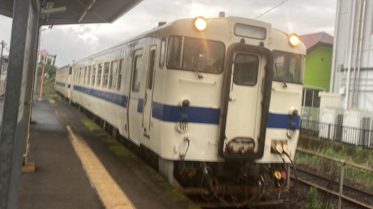 日南線(普通)車窓 串間→志布志/ キハ40 串間1815発