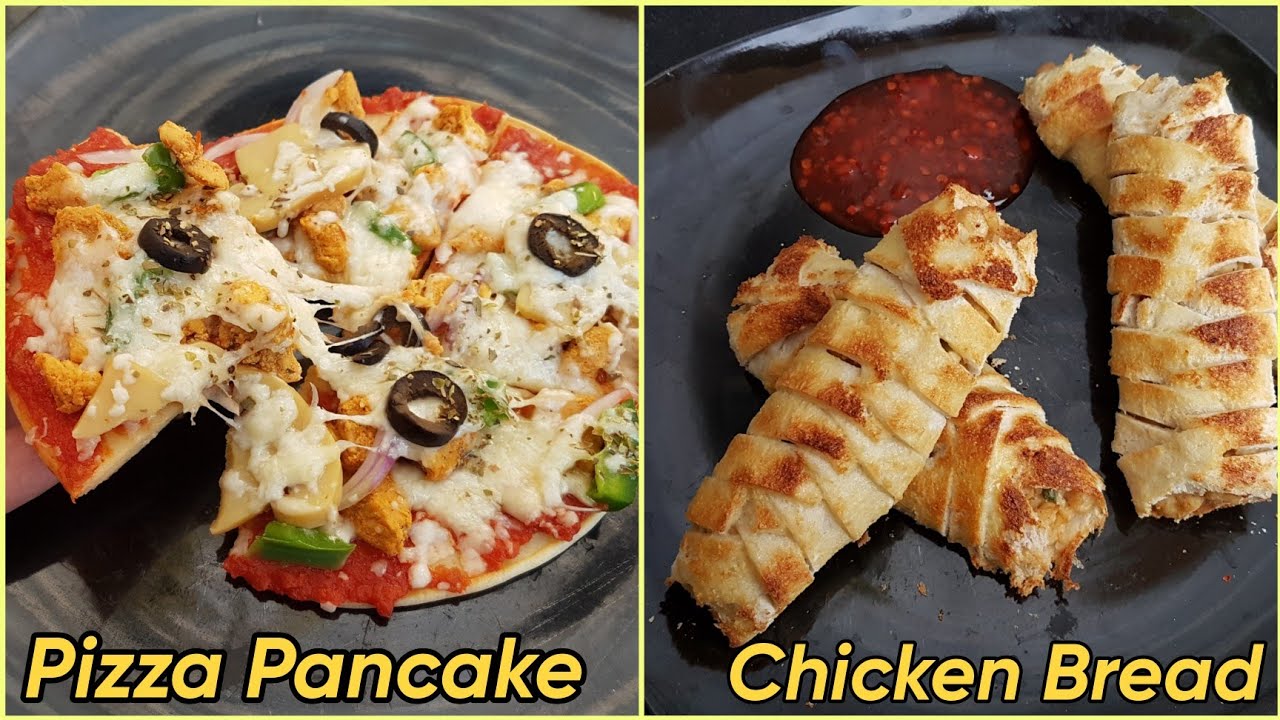 Pizza Pancake & Chicken Bread Without Dough By Nida's Cuisine