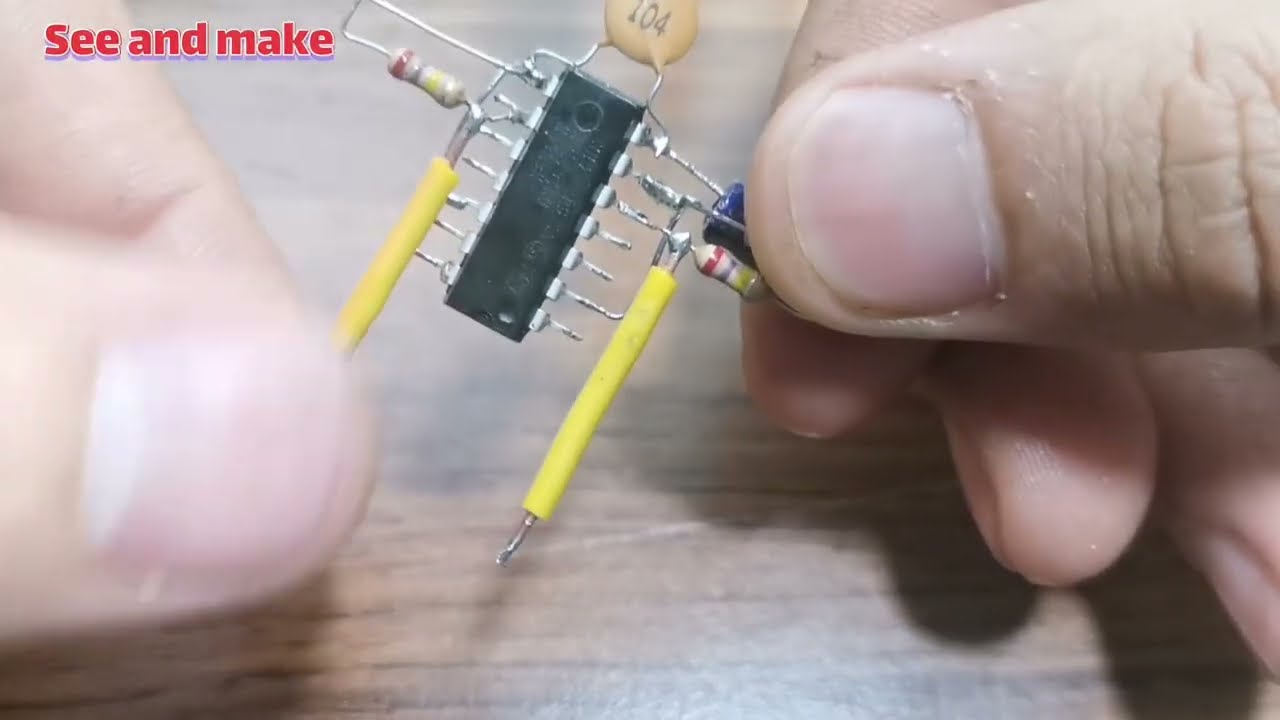 پروژه جدید فلشرپلیسی با آی سی تایمر NE556 دوگانه|New police flasher project with NE556 dual timer IC