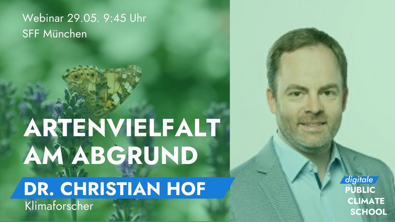 Dr. Christian Hof &ndash; Artenvielfalt am Abgrund #PCS20