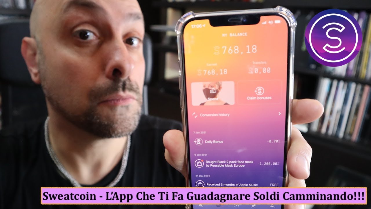 SweatCoin - L'app Che Ti Fa Guadagnare Soldi Camminando!!!