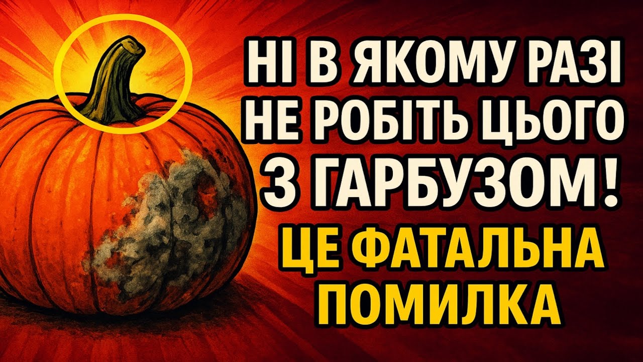 Ні в якому разі не робіть цього з гарбузом! Це фатальна помилка, через яку 9 з 10 врожаїв згниє за