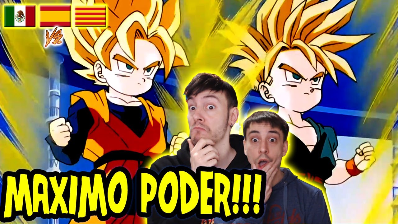 Españoles REACCIONAN A Dragon Ball DOBLAJE LATINO 💥GOTEN Y TRUNKS MUESTRAN SU MÁXIMO PODER A GOKU💥