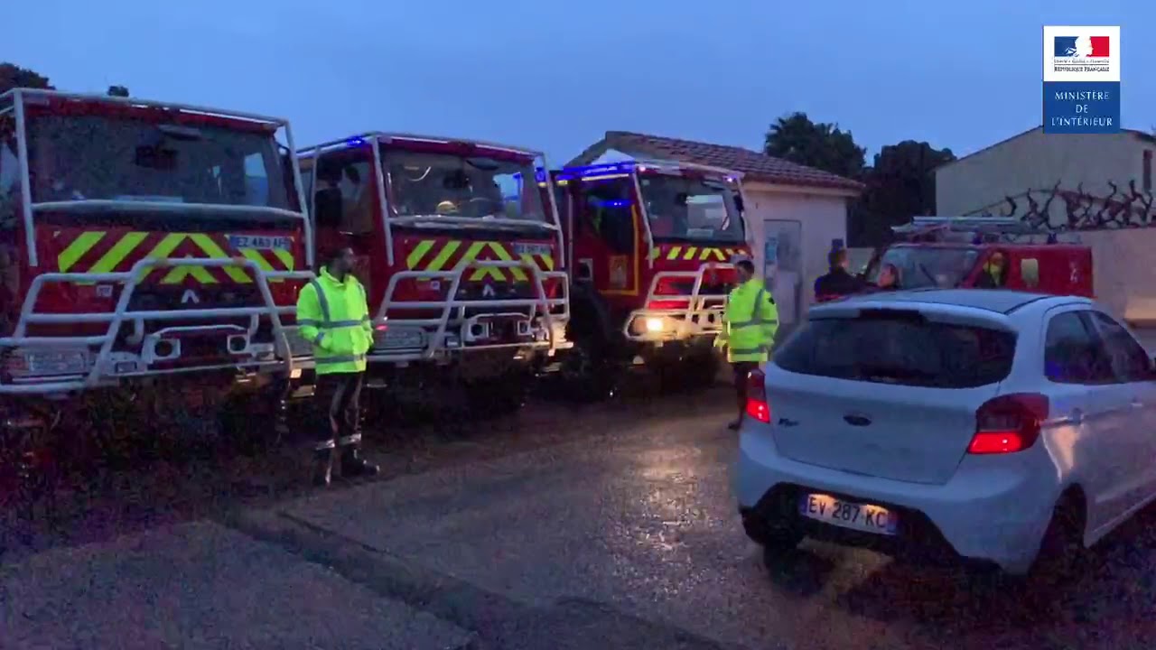 Pyrénées-Orientales : les forces de secours mobilisées à Rivesaltes suite à la vigilance rouge