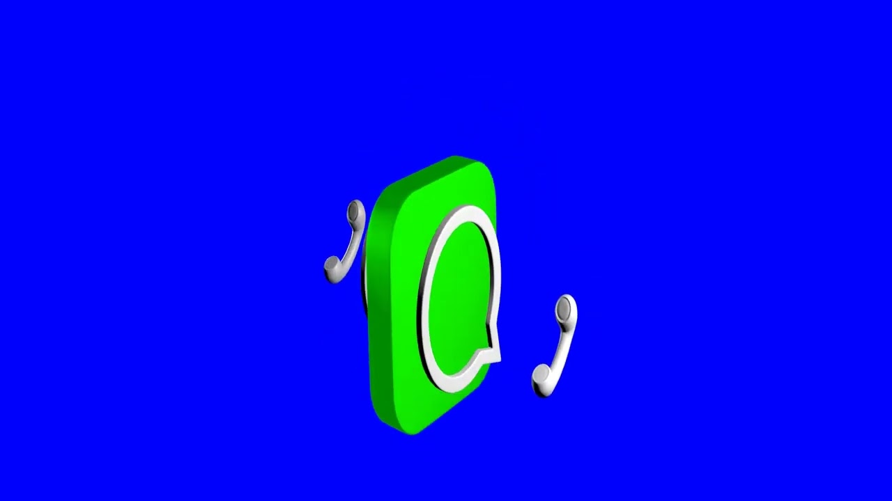 Whatsapp animated 3D green screen no copyright