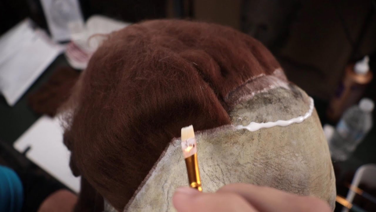 How to hair a Michael Myers MASK Part 2 - Front hairline