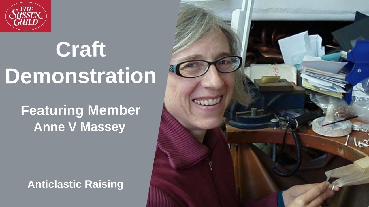 Contemporary Craft Demonstration Anticlastic Raising by Anne V Massey