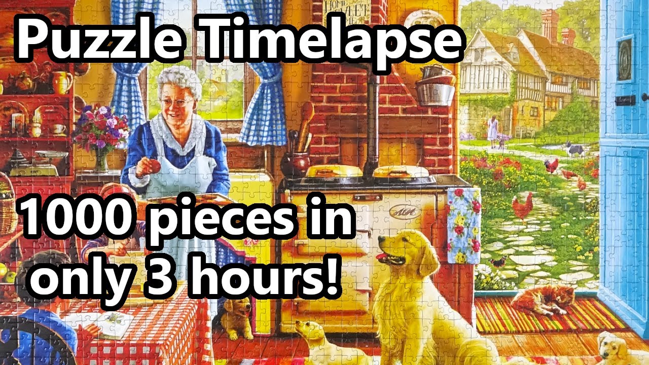 Cottage Interior - 1000 pieces Bluebird jigsaw puzzle timelapse