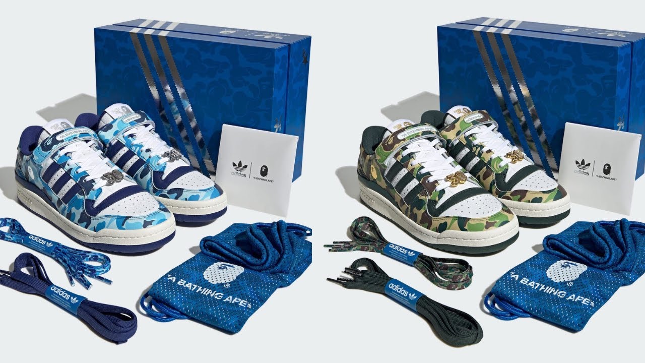 2023 BAPE x adidas Forum 84 Low &ldquo;30th Anniversary&rdquo; DETAILED LOOK