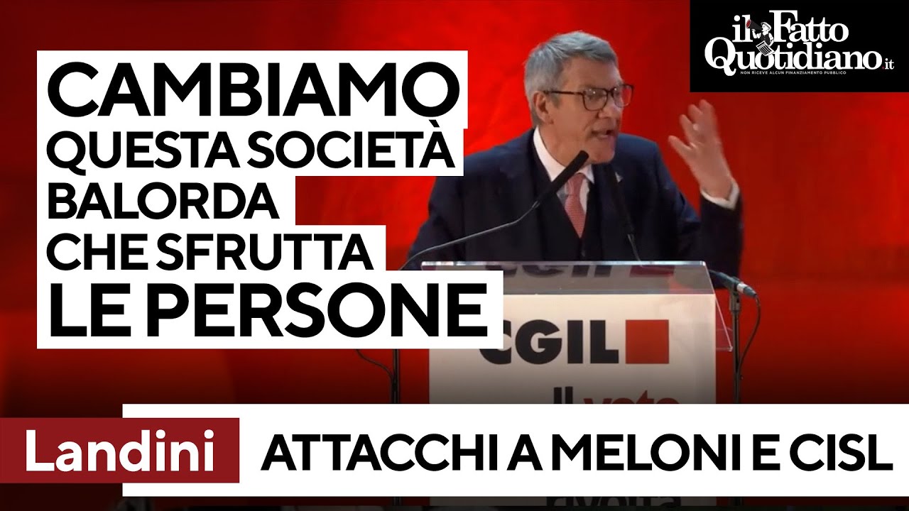 Landini vs Meloni e Cisl: 