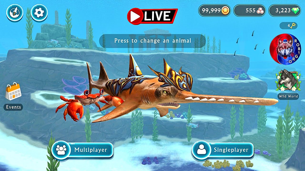 🔴 LIVE | WildCraft: Ocean World - Wild World & The Wolf |