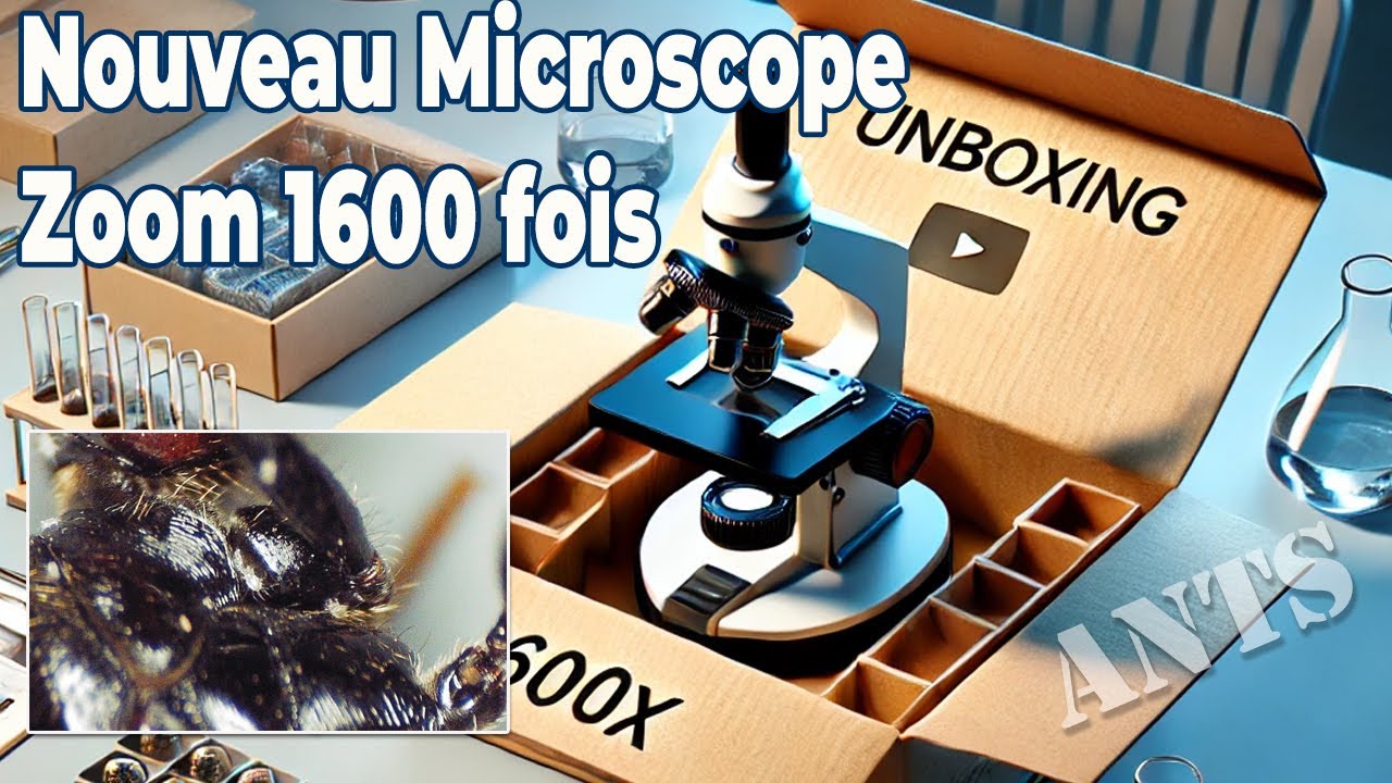 Unboxing de mon nouveau microscope avec zoom 1600 x !!