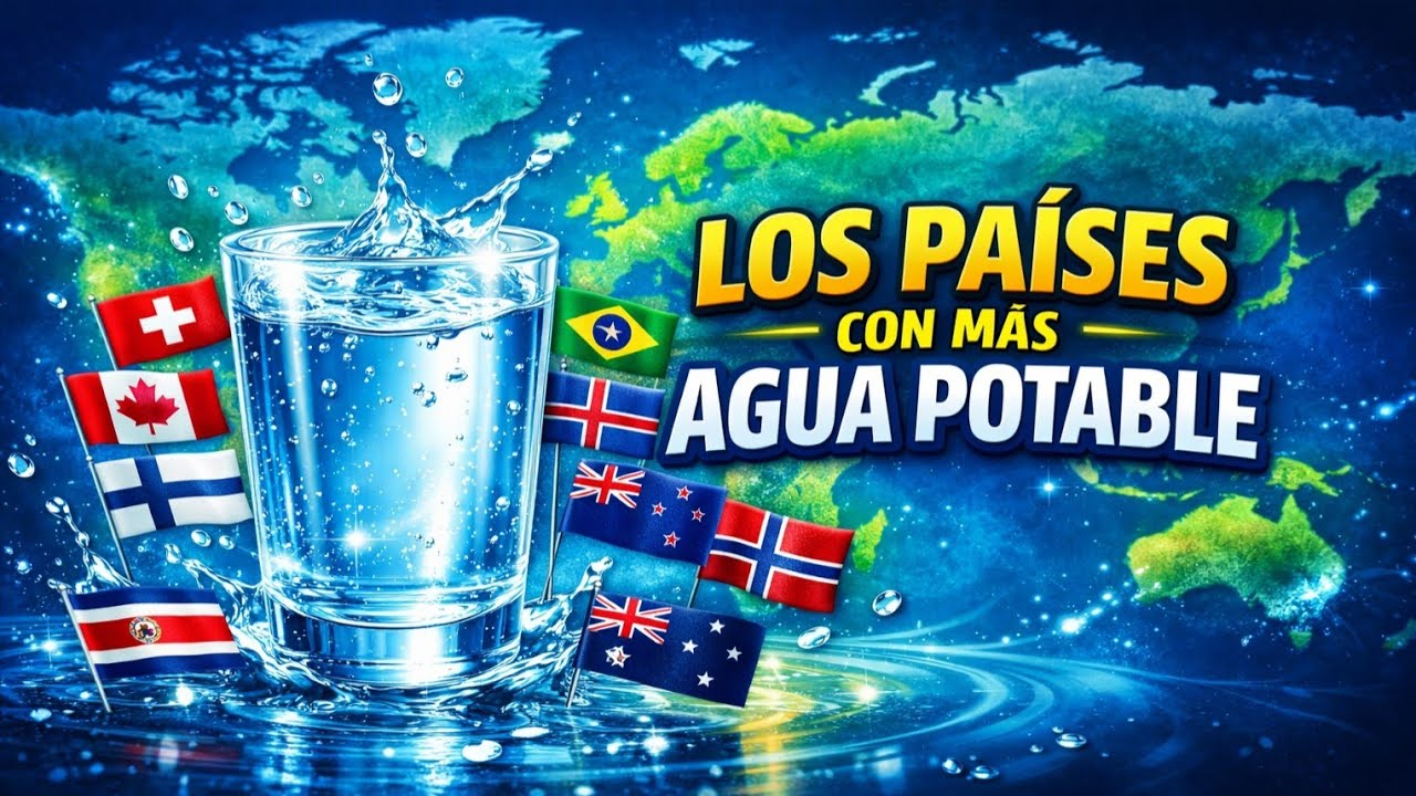 LOS 10 PAISES con MÁS AGUA POTABLE en el MUNDO