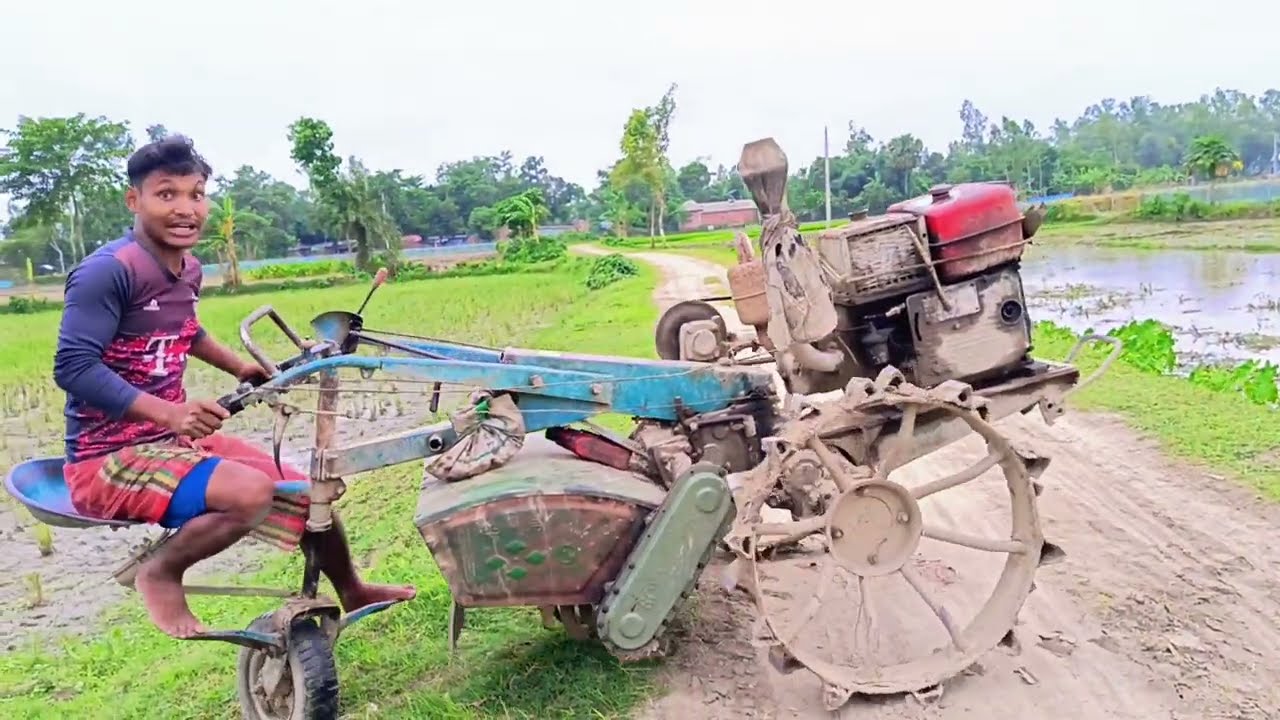 দৈনিক কৃষি কাজ 🚜 গ্রামের কৃষকের পরিশ্রম | পাওয়ার টিলার দিয়ে জমি চাষ | গ্রামীণ ভ্লগ #vlog