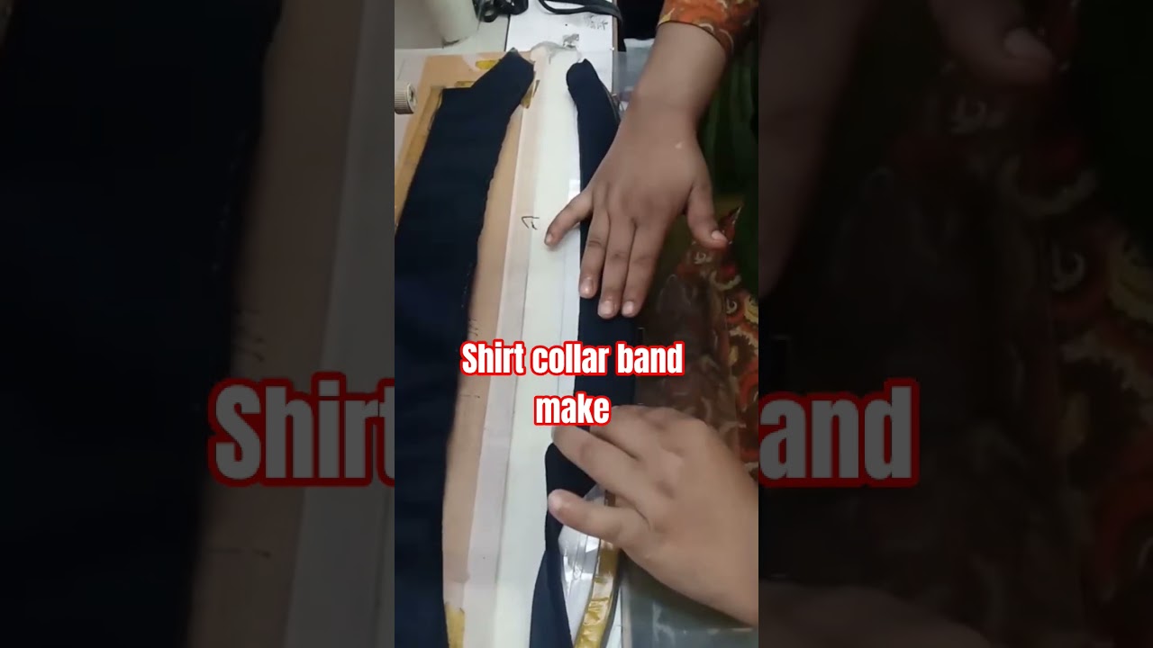 shirt collar band make 