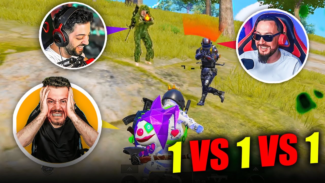 TABANCA VS ERSİN YEKİN VS APOLLOO VS TAKLA KİNG 1vs1vs1 - PUBG MOBİLE