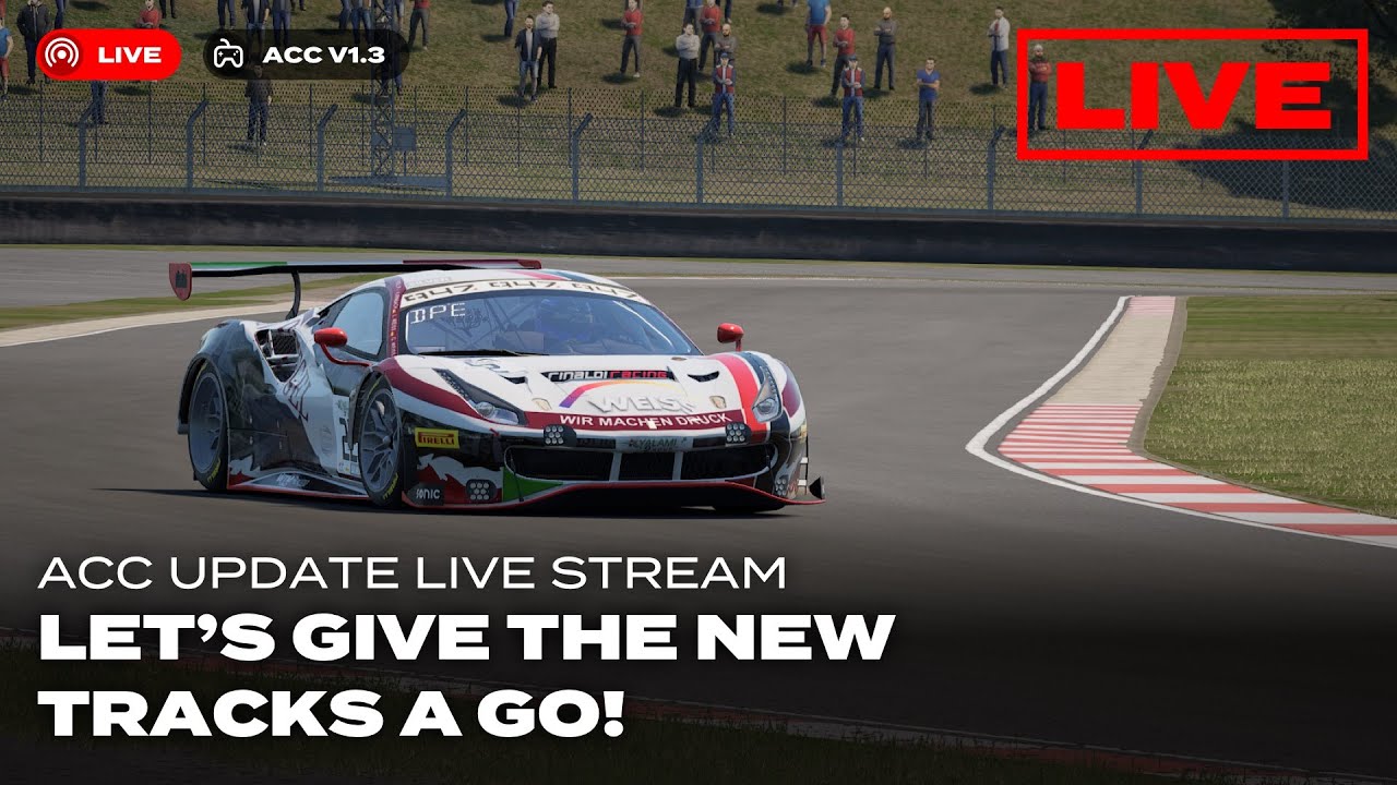 ACC Live: Testing out the new tracks in ACC v1.3!