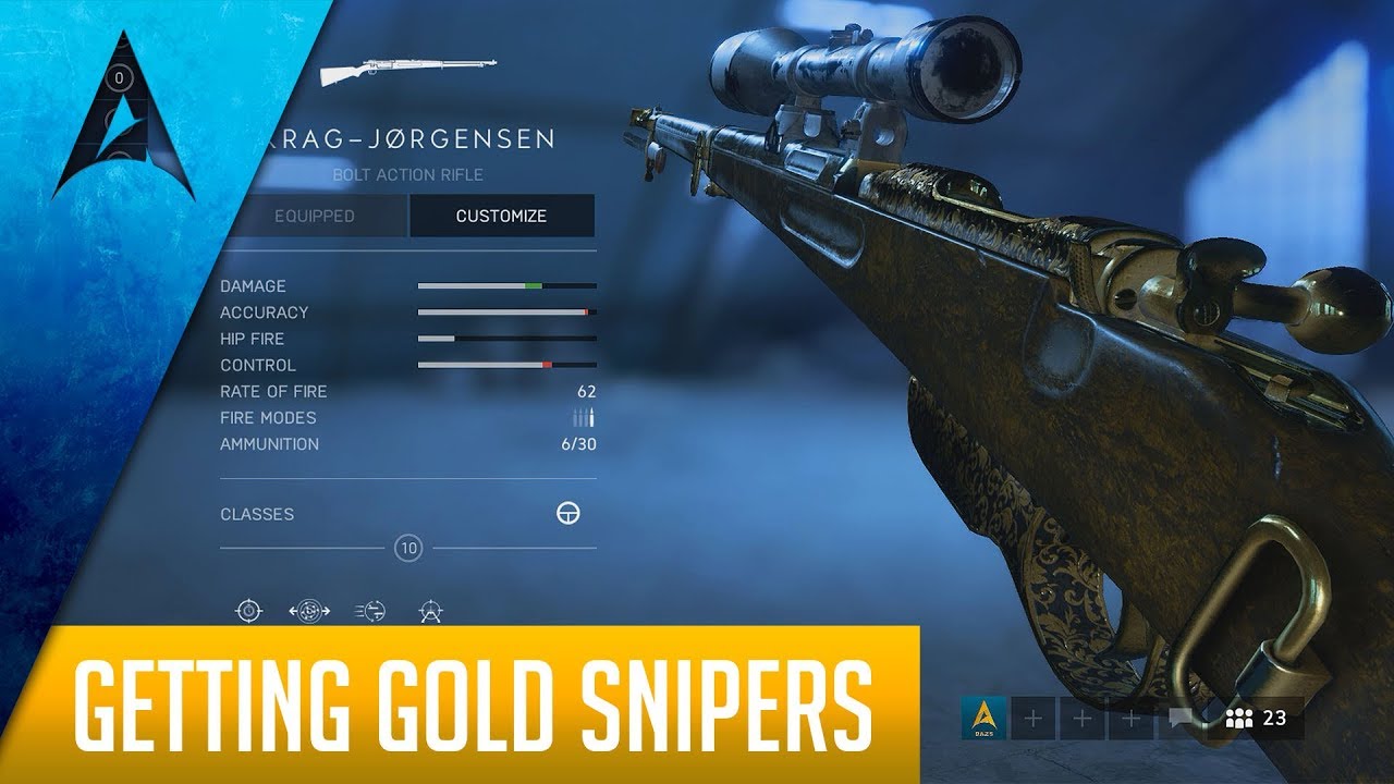 How to get the Gold Snipers in Battlefield 5 (bf5 gameplay tips and map guide)
