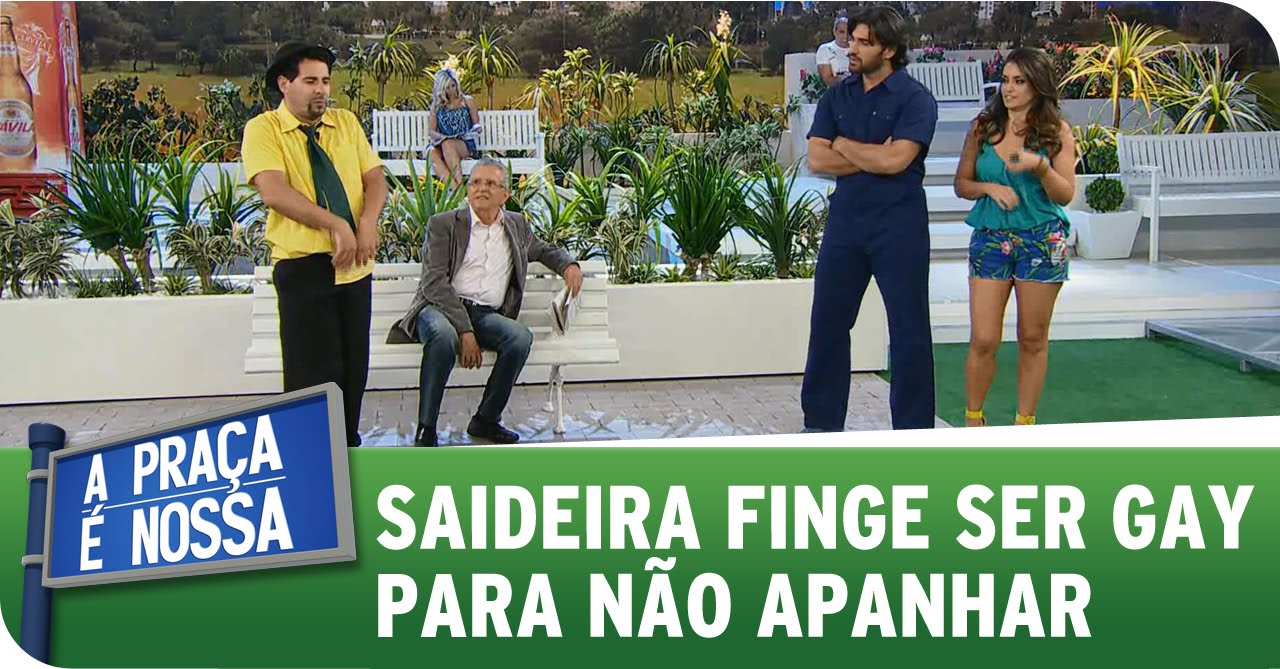 A Praça É Nossa (25/09/14) - Saideira finge ser gay para não apanhar