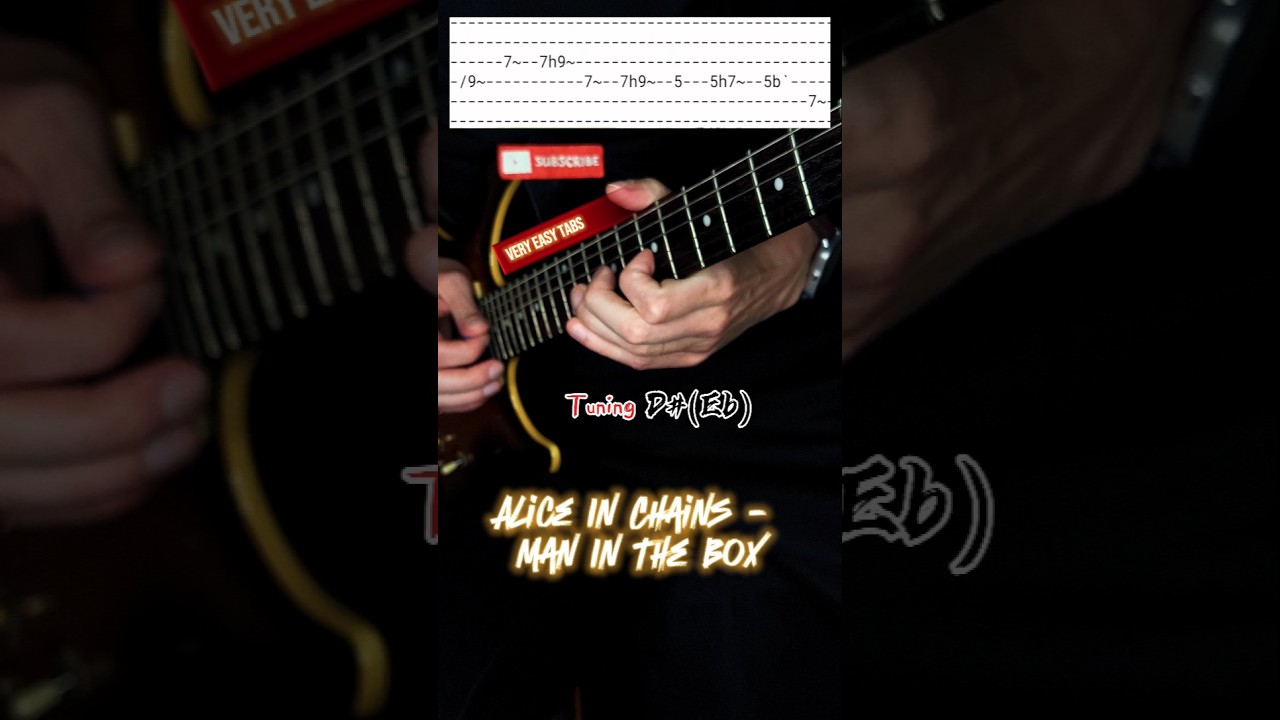 Alice in Chains - Man in the box (Intro Tabs) #aliceinchains #maninthebox #tabs #easyguitar