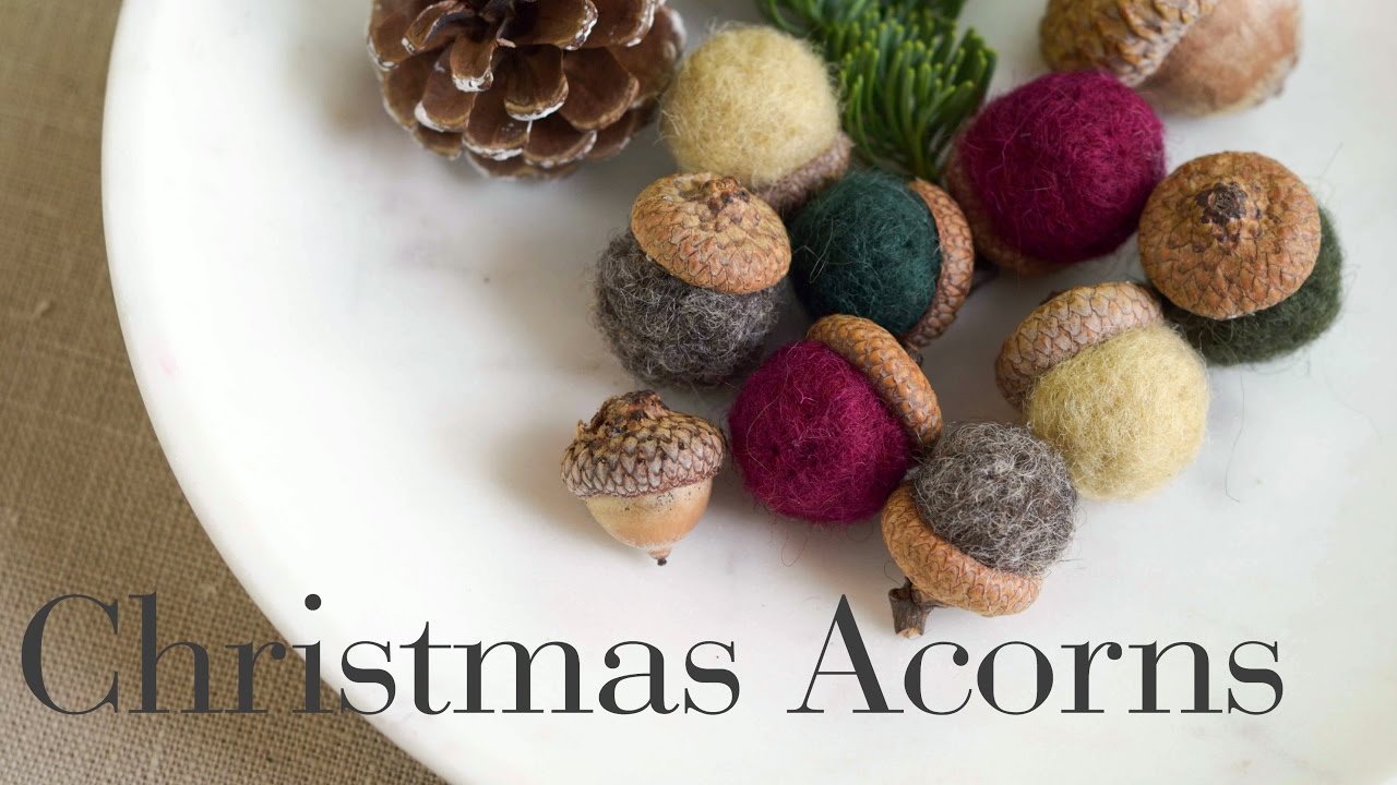 Felted Acorns: An Intro to Needle Felting
